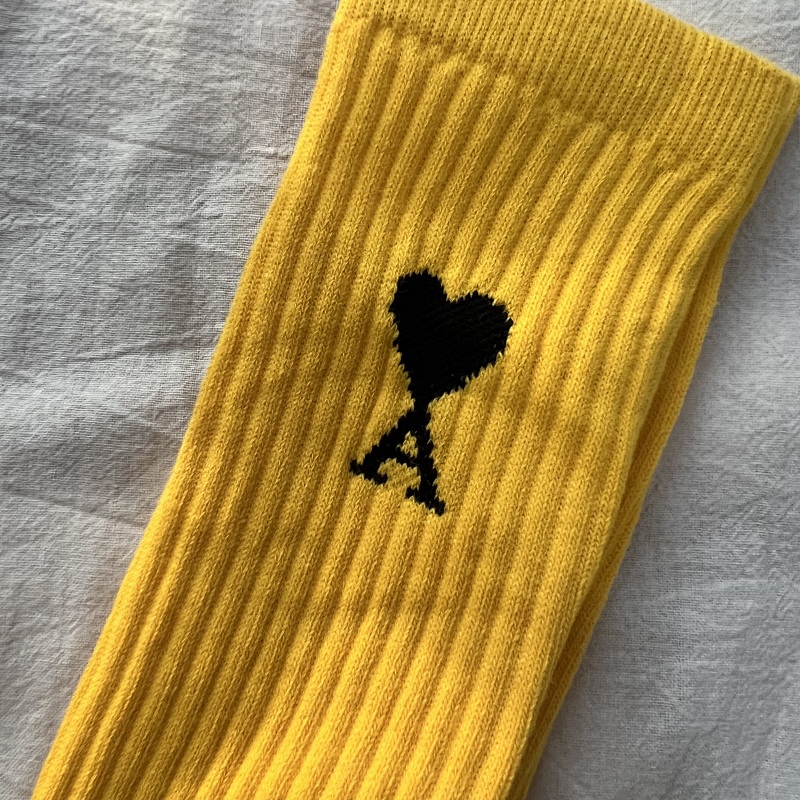 Ami Yellow Towel Socks 6