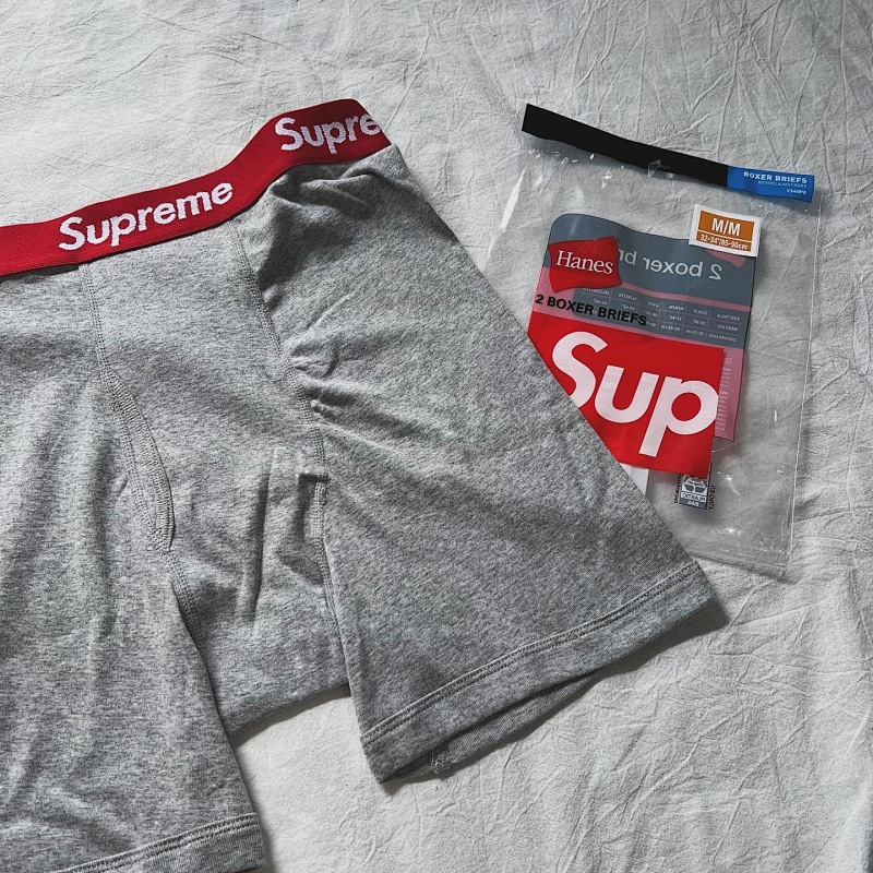 Supreme Hanes Boxer Briefs Grey 5