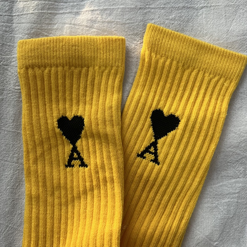 Ami Yellow Towel Socks 7