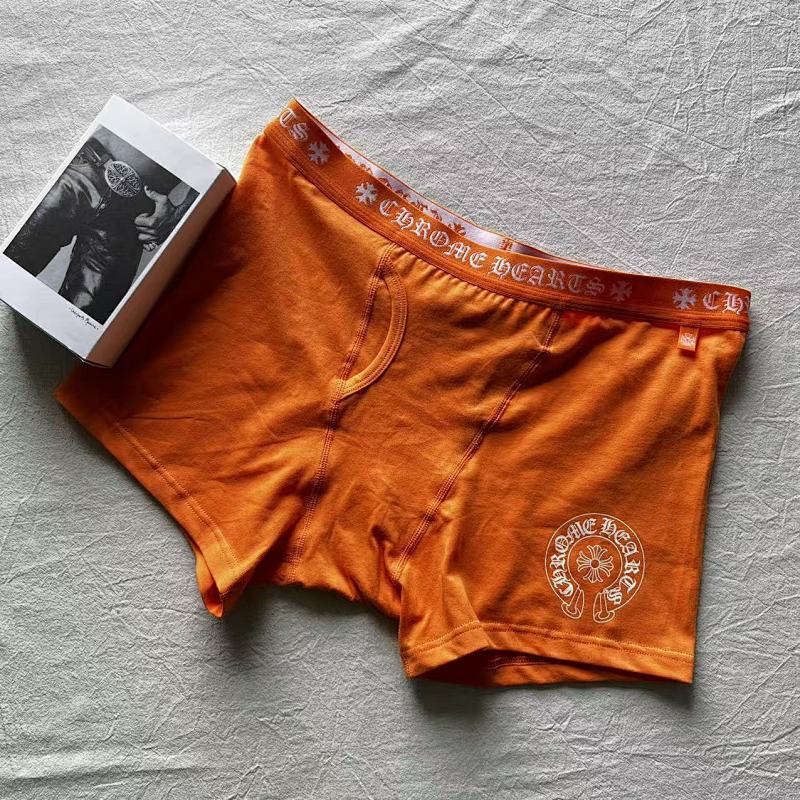 Chr Hearts New Underwear Boxer Brief Orange Long & Short ——perfect Quality 4