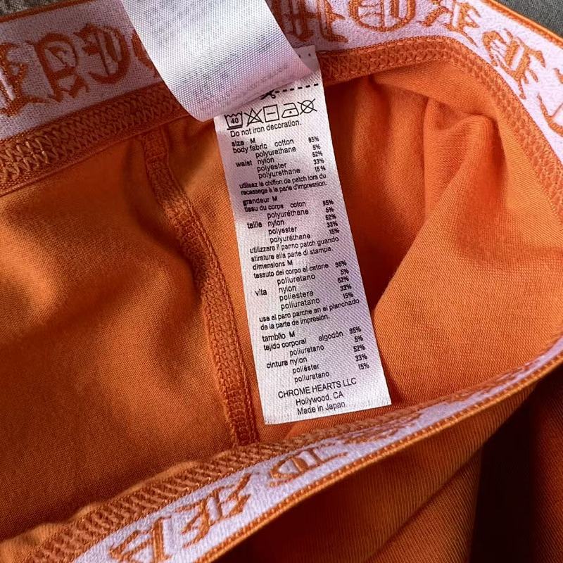 Chr Hearts New Underwear Boxer Brief Orange Long & Short ——perfect Quality 12