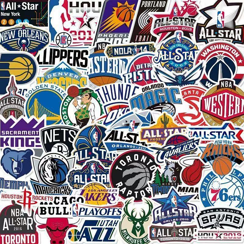 Nba & FFootball League Clubs Team Sticker 4