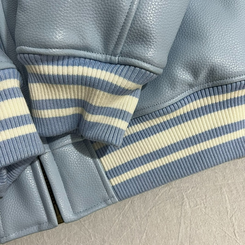 Crt*zr Blue Leather Jacket ——in Stock 9