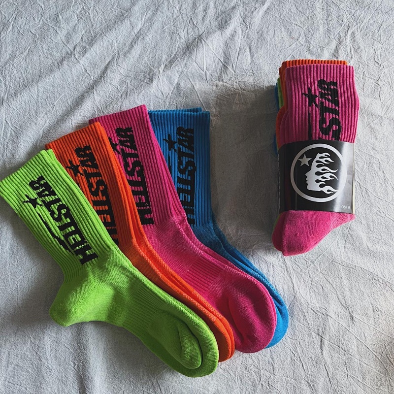 Hellstar Colorful 4 Pacs A Set Socks With Orianigal Packainge 12