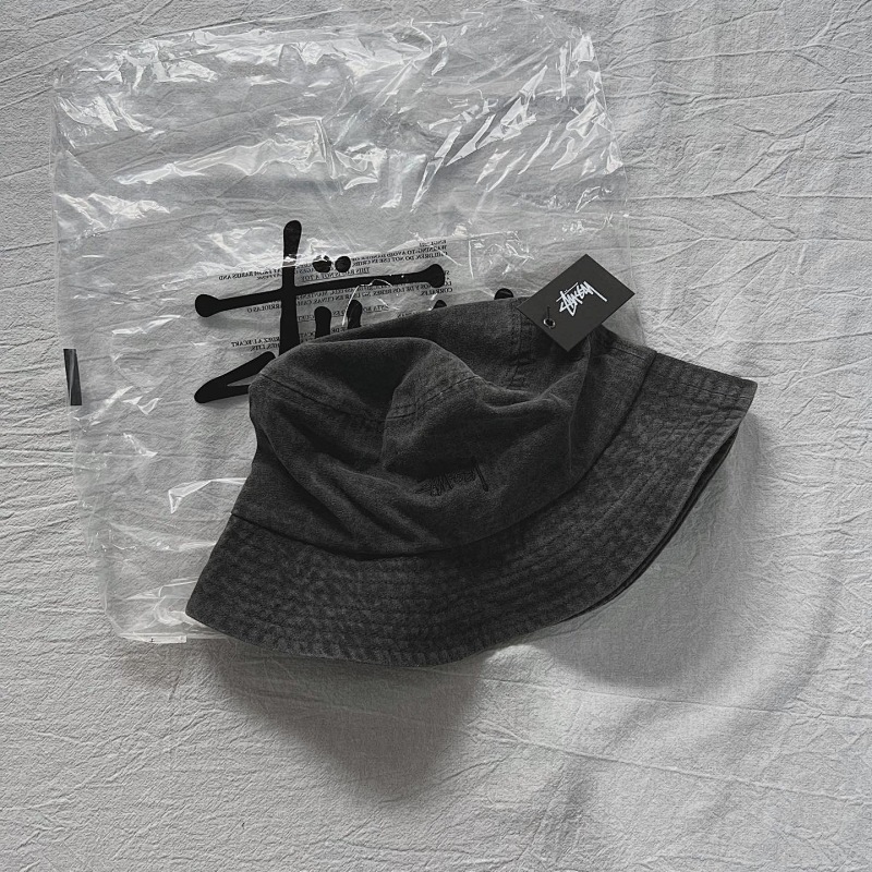Stussy Waterwash Fade Grey Hat 6