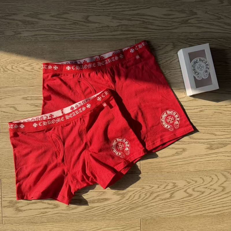 Chr Hearts New Underwear Boxer Brief Orange Long & Short ——perfect Quality 12