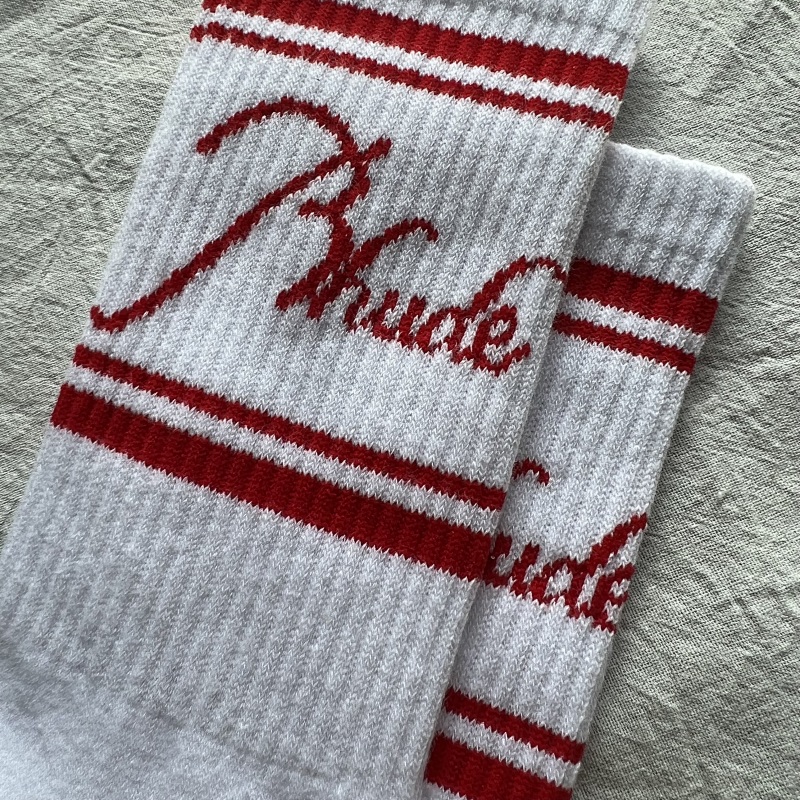 2024 Rhude Script Logo Sock 7