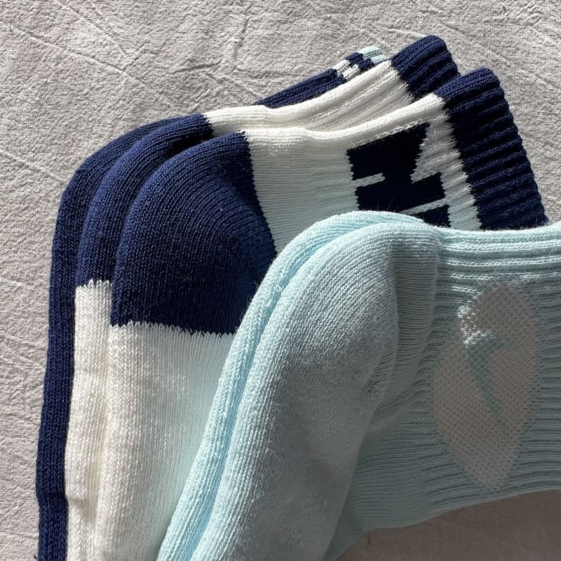 3 Pairs One Set Towel Bottom Socks 5