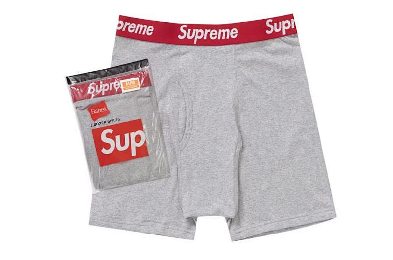 Supreme Hanes Boxer Briefs Grey 2