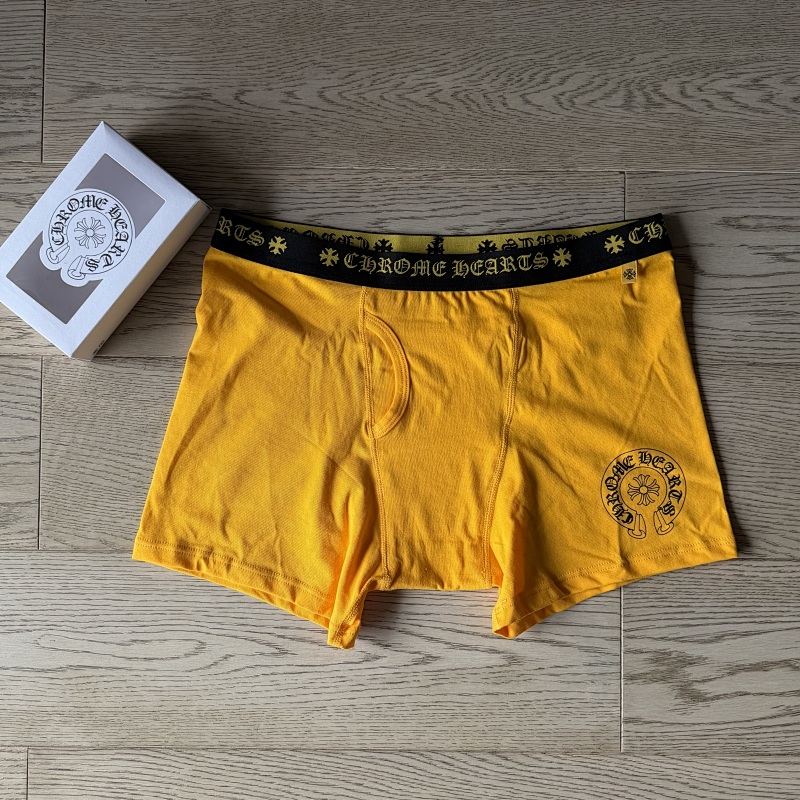 Chr Hearts New Underwear Boxer Brief Yellow Long & Short ——perfect Quality 8
