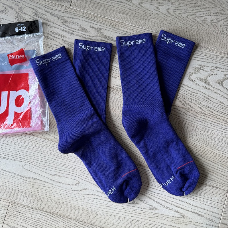 Su* Purple Towel Socks 2 Pairs A Set 3
