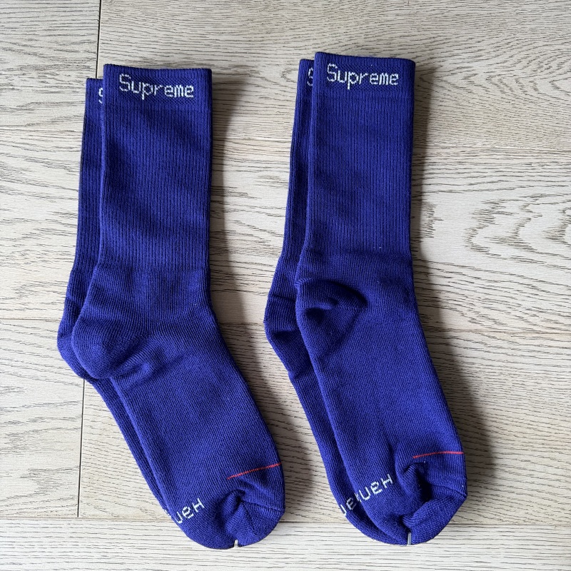 Su* Purple Towel Socks 2 Pairs A Set 7
