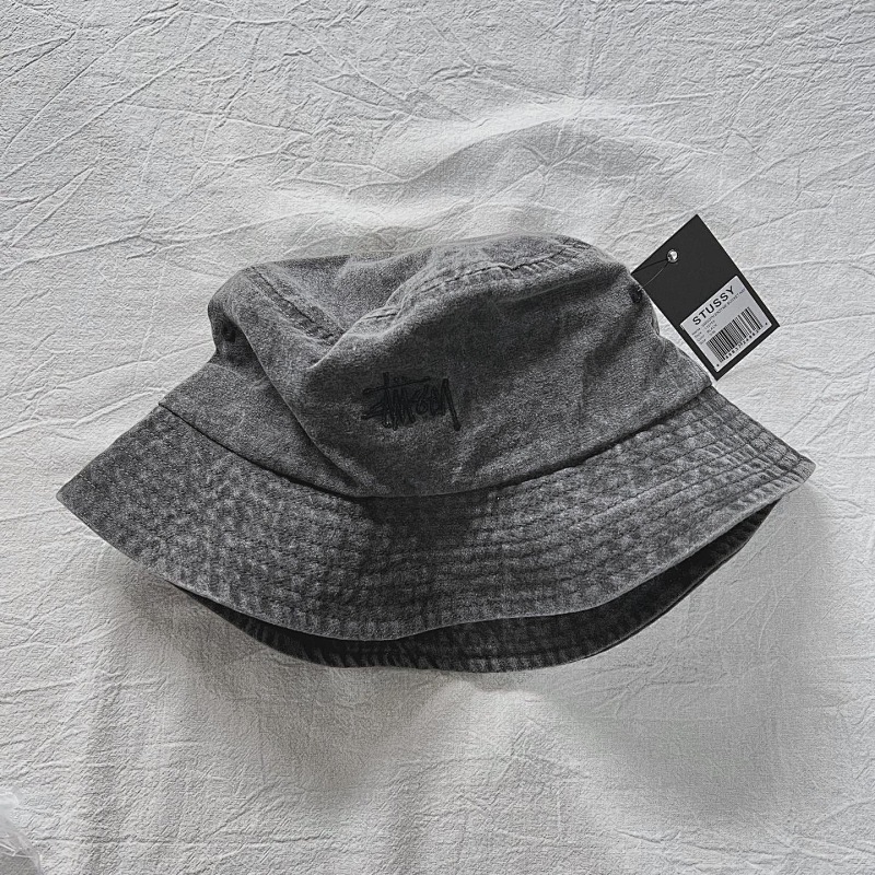 Stussy Waterwash Fade Grey Hat 5