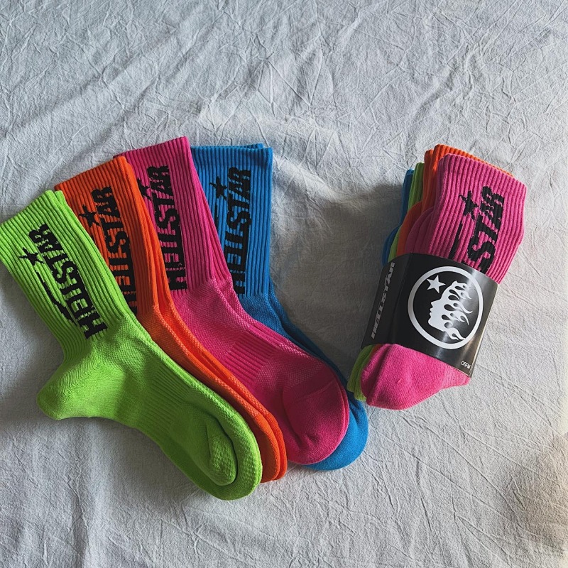Hellstar Colorful 4 Pacs A Set Socks With Orianigal Packainge 8