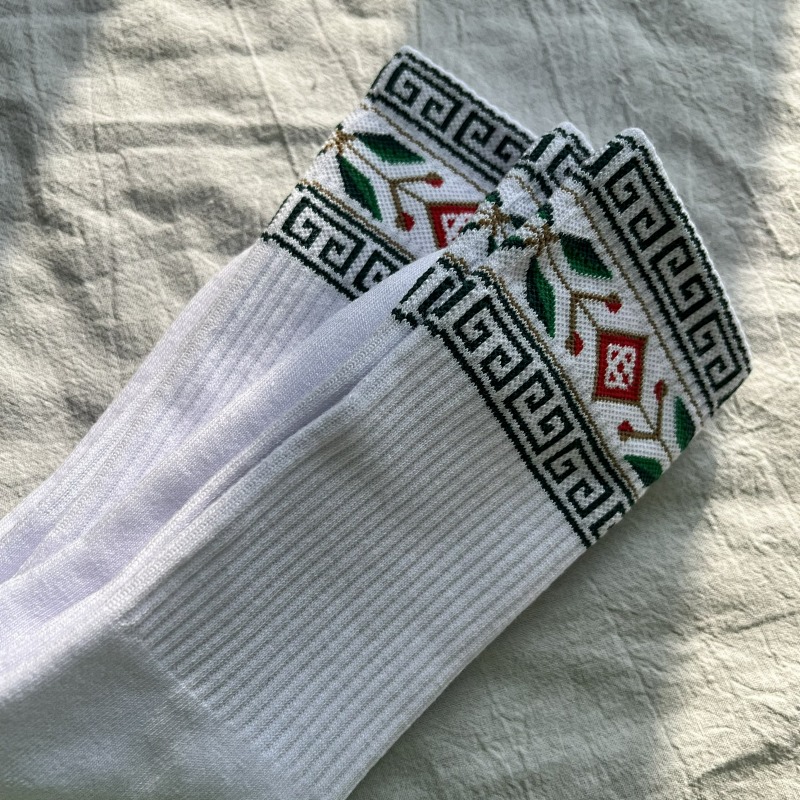 Casablanca Casa Laurel Greek Socks Socks 4