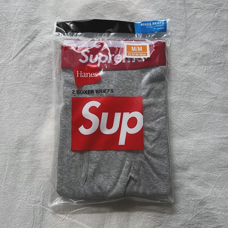 Supreme Hanes Boxer Briefs Grey 7