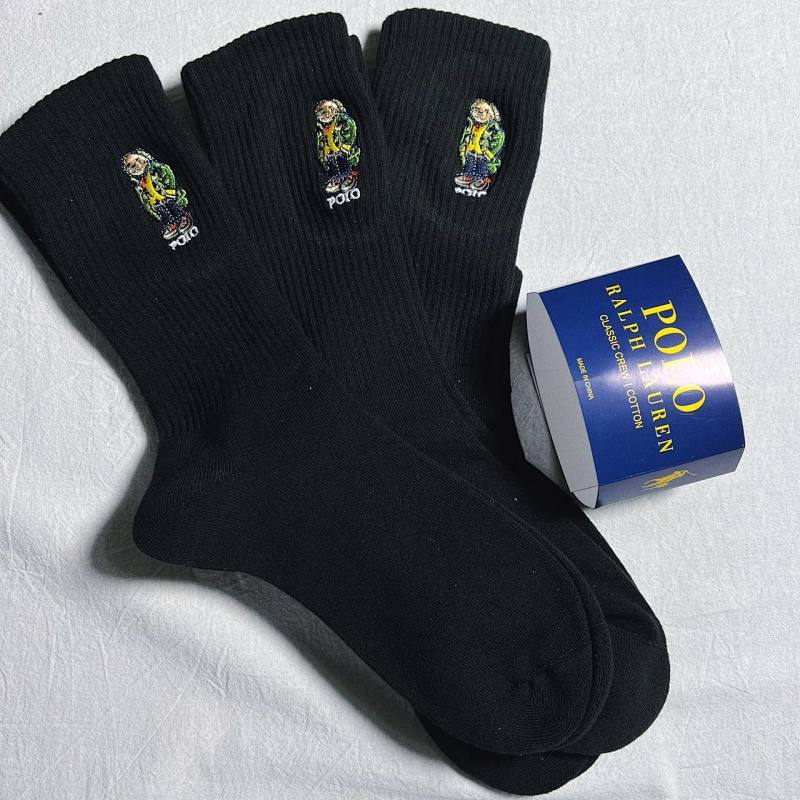 Pl Bear Towel Socks 100% Cotton 9