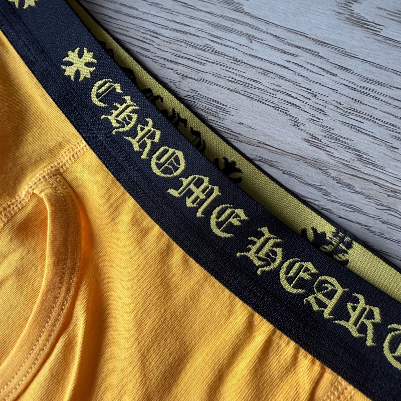 Chr Hearts New Underwear Boxer Brief Yellow Long & Short ——perfect Quality 12