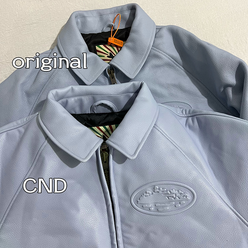 Crt*zr Blue Leather Jacket ——in Stock