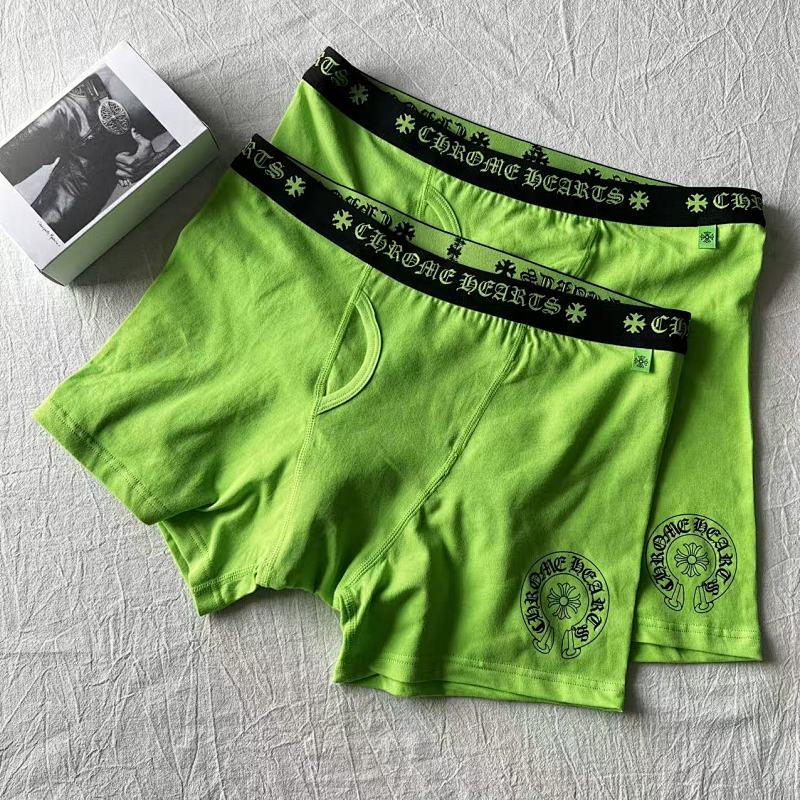 Chr Hearts New Underwear Boxer Brief Green Long & Short ——perfect Quality