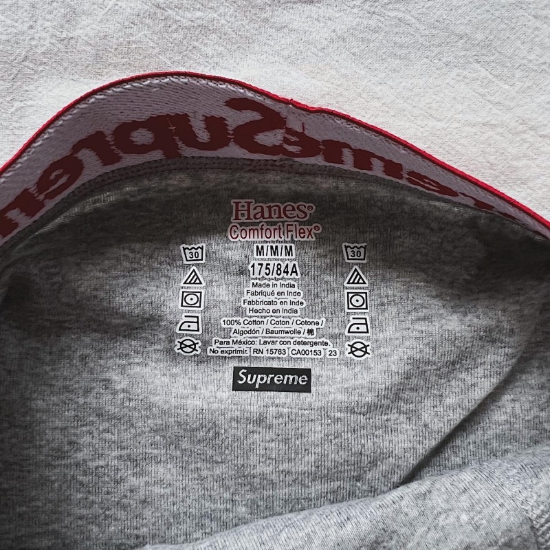 Supreme Hanes Boxer Briefs Grey 4