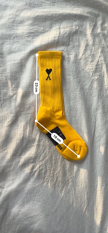 Ami Yellow Towel Socks 2