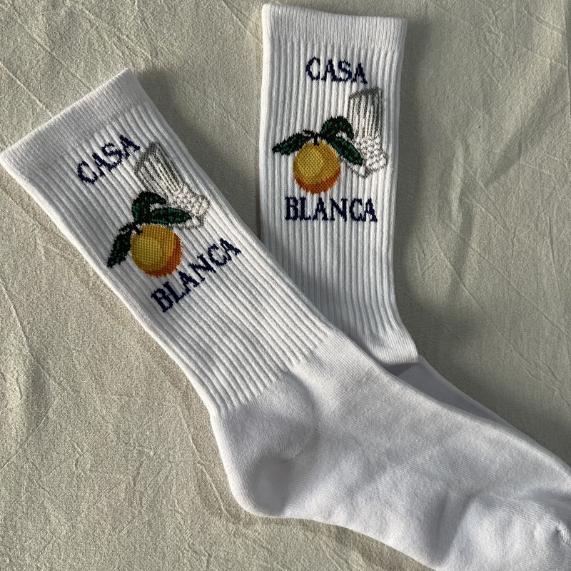 Orange Casa Column Socks 4
