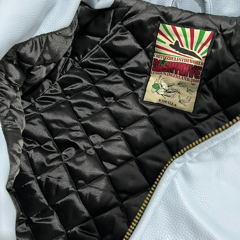 Crt*zr Blue Leather Jacket ——in Stock 11