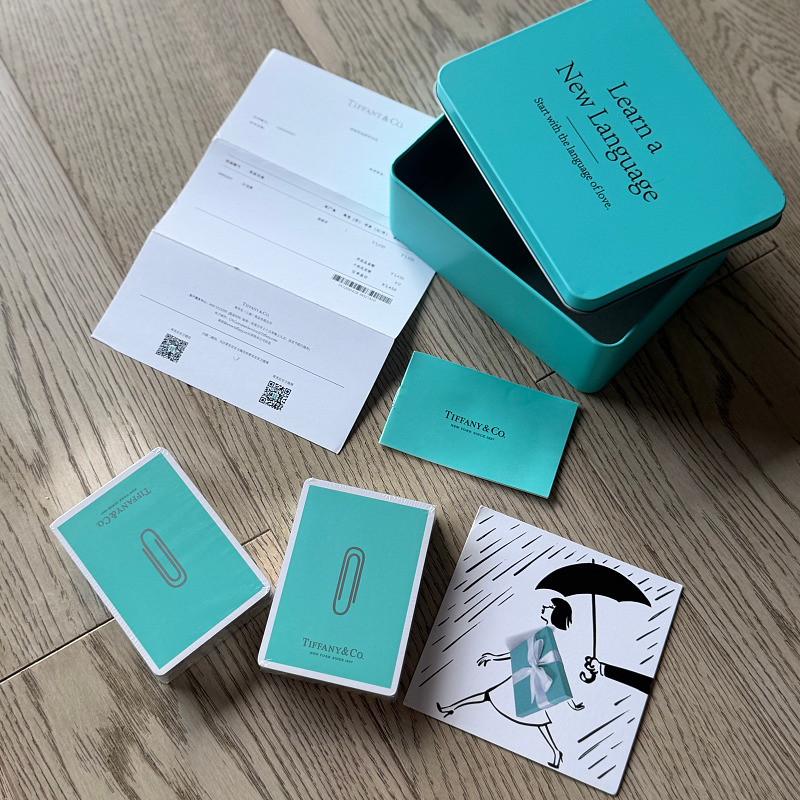 Tiffny Playing Cards With Box Everthing In The Picture
