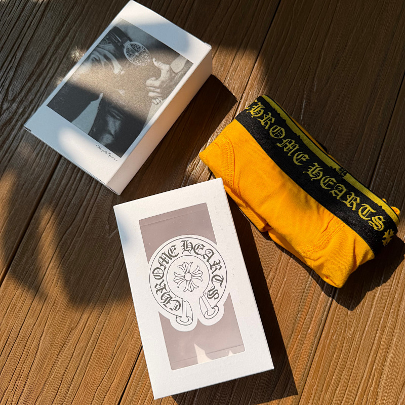 Chr Hearts New Underwear Boxer Brief Yellow Long & Short ——perfect Quality