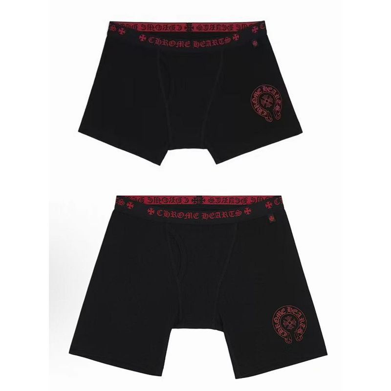 Chr Hearts New Underwear Boxer Brief Black/red Long & Short ——perfect Quality