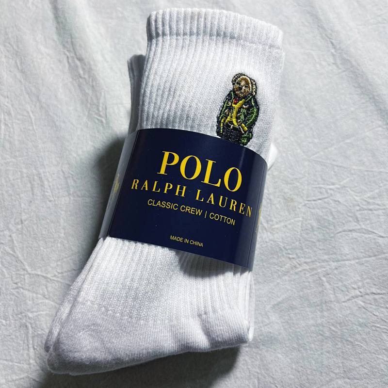 Pl Bear Towel Socks 100% Cotton