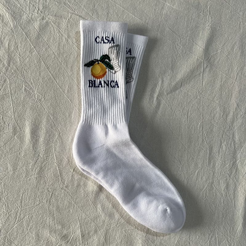 Orange Casa Column Socks 3