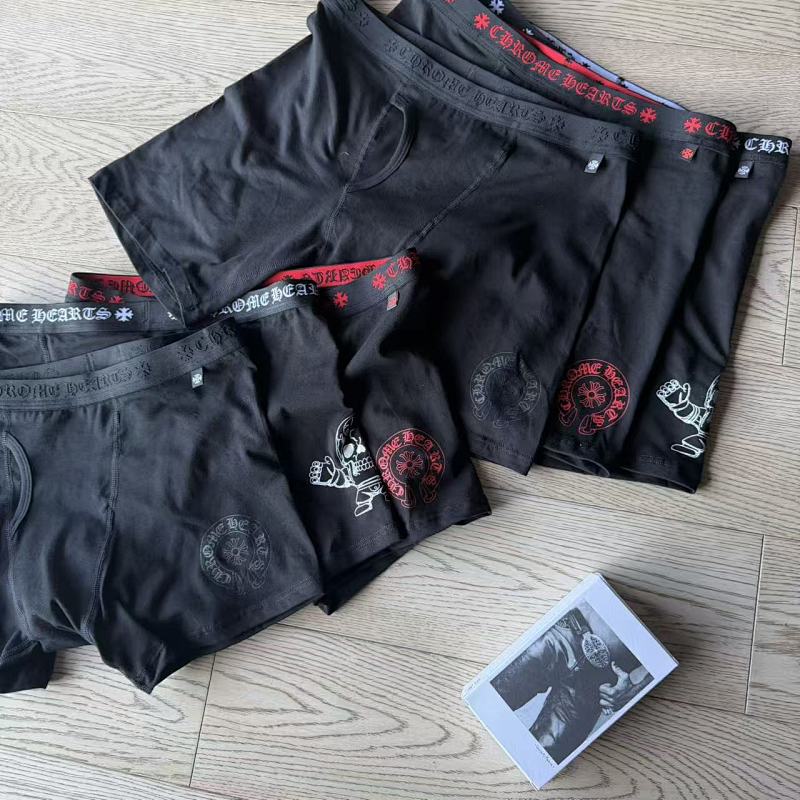 Chr Hearts New Underwear Boxer Brief Black/red Long & Short ——perfect Quality 2
