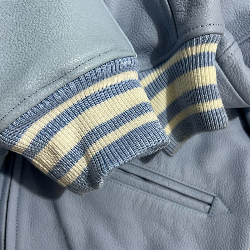 Crt*zr Blue Leather Jacket ——in Stock 4