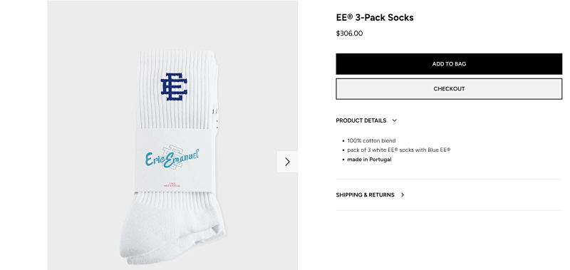 Eric Emanuel Ee 3 Pac A Set Socks Trick