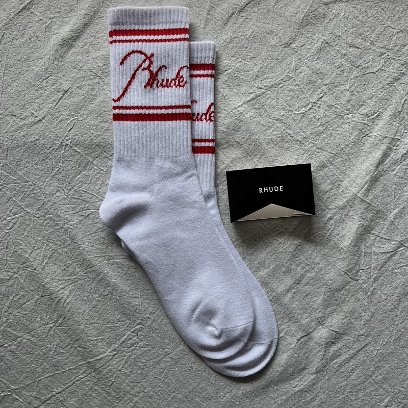 2024 Rhude Script Logo Sock 8