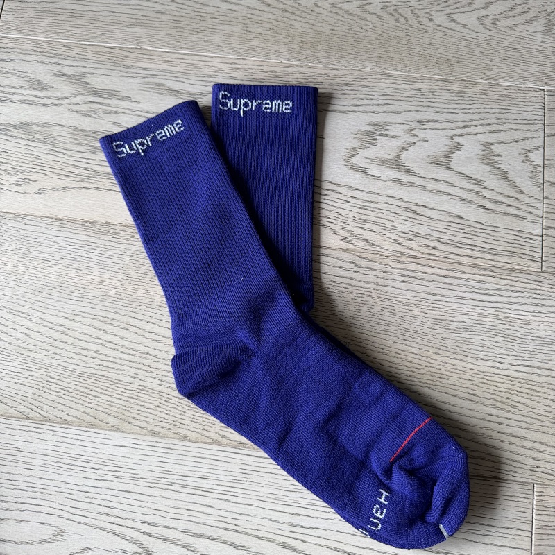 Su* Purple Towel Socks 2 Pairs A Set 4