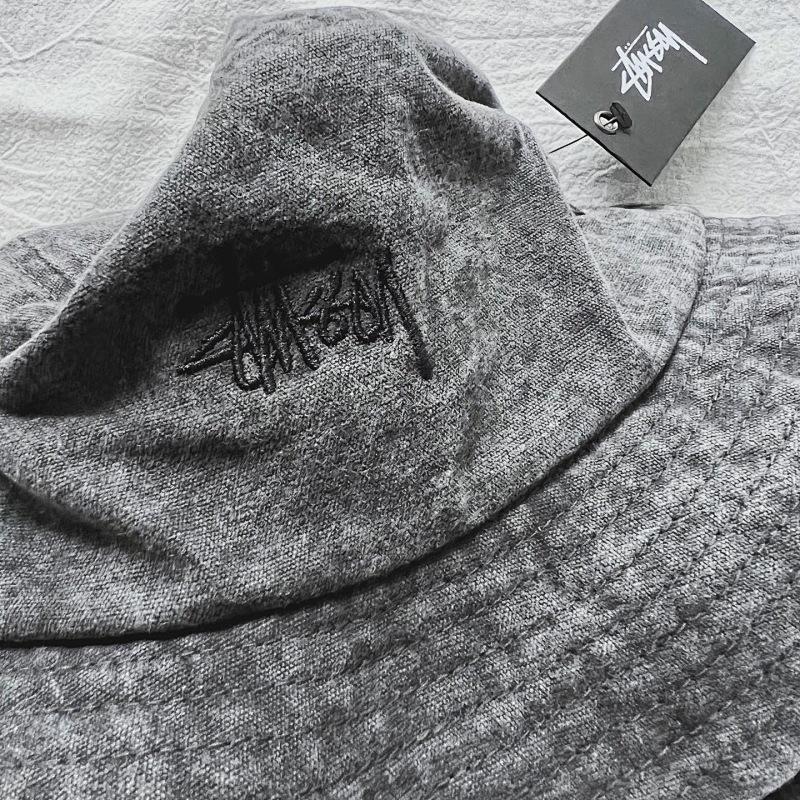 Stussy Waterwash Fade Grey Hat 3