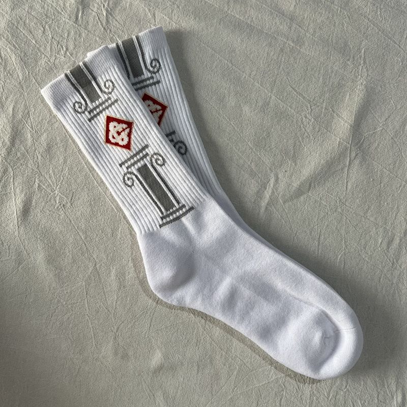 Grey Column Socks 2