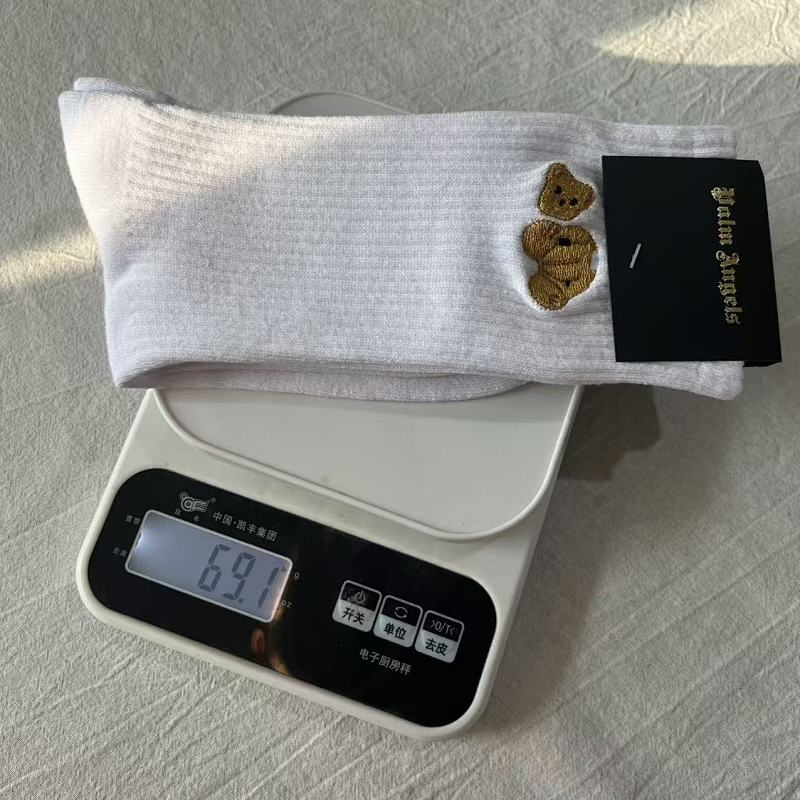 Palm Angels Bear Embroidery Socks 1:1 Version 6