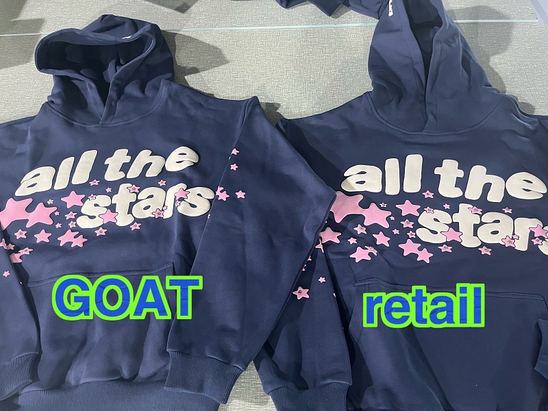 89¥ All The Stars Hoodie-deep Navy/pink