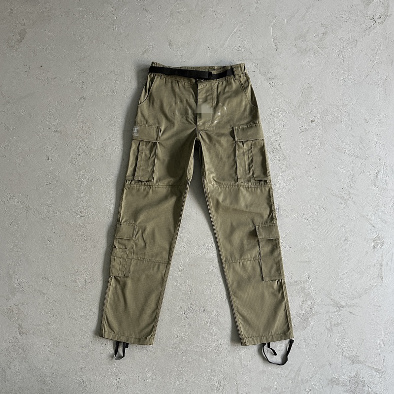 69¥ Military Green Logo Patch Cargos