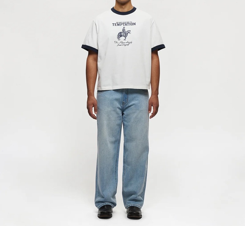 Mutim..Temptations Ringer T-Shirt|White