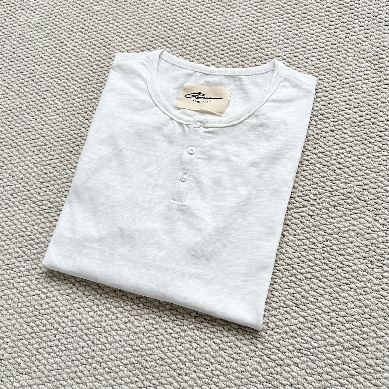 Reav..Serafino Slim T-Shirt｜White//Black · 4