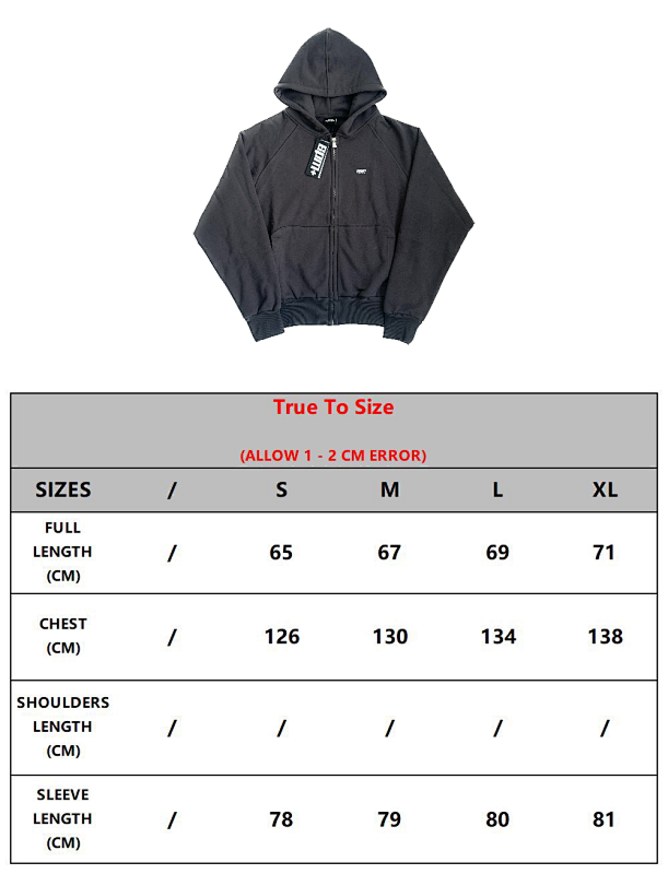 Zip Up Hoodie/Dark Grey