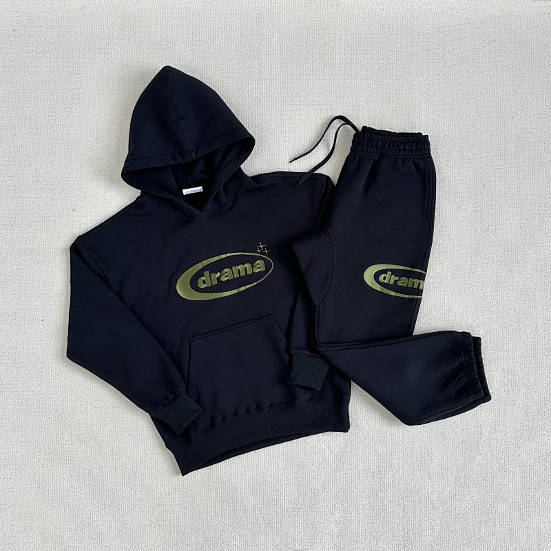 175+205 Drama Ca*l Tracksuit Set Black/Green · 5