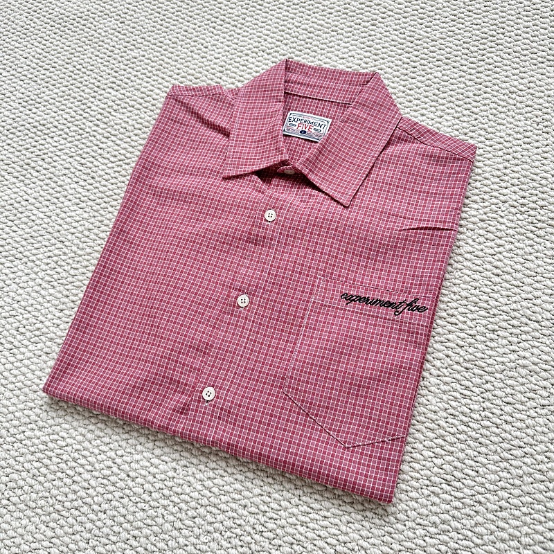 Experiment 5 Plaid Shirt｜Rose Red · 6