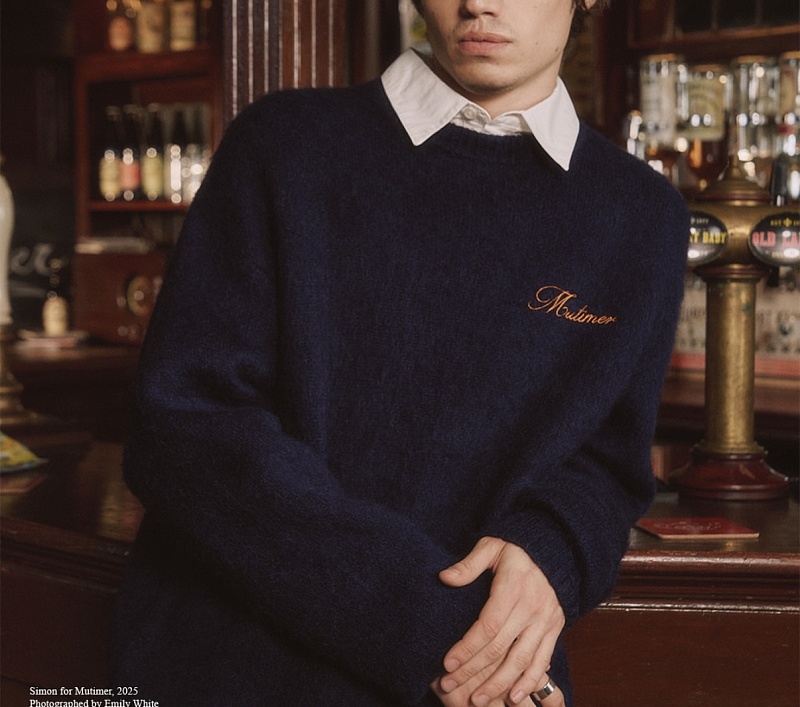 Muti…mohair Knit|navy Blue