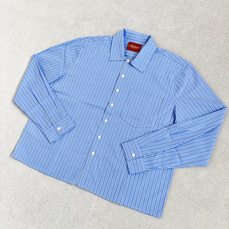 Mutim..date Night Shirt Long sleeves｜Blue · 4